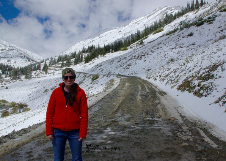 Kaitlyn at our turning back point