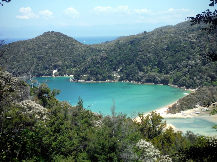 Our first view of Bark Bay