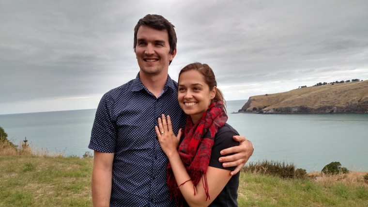 Tom and I at the proposal spot a few days later :)